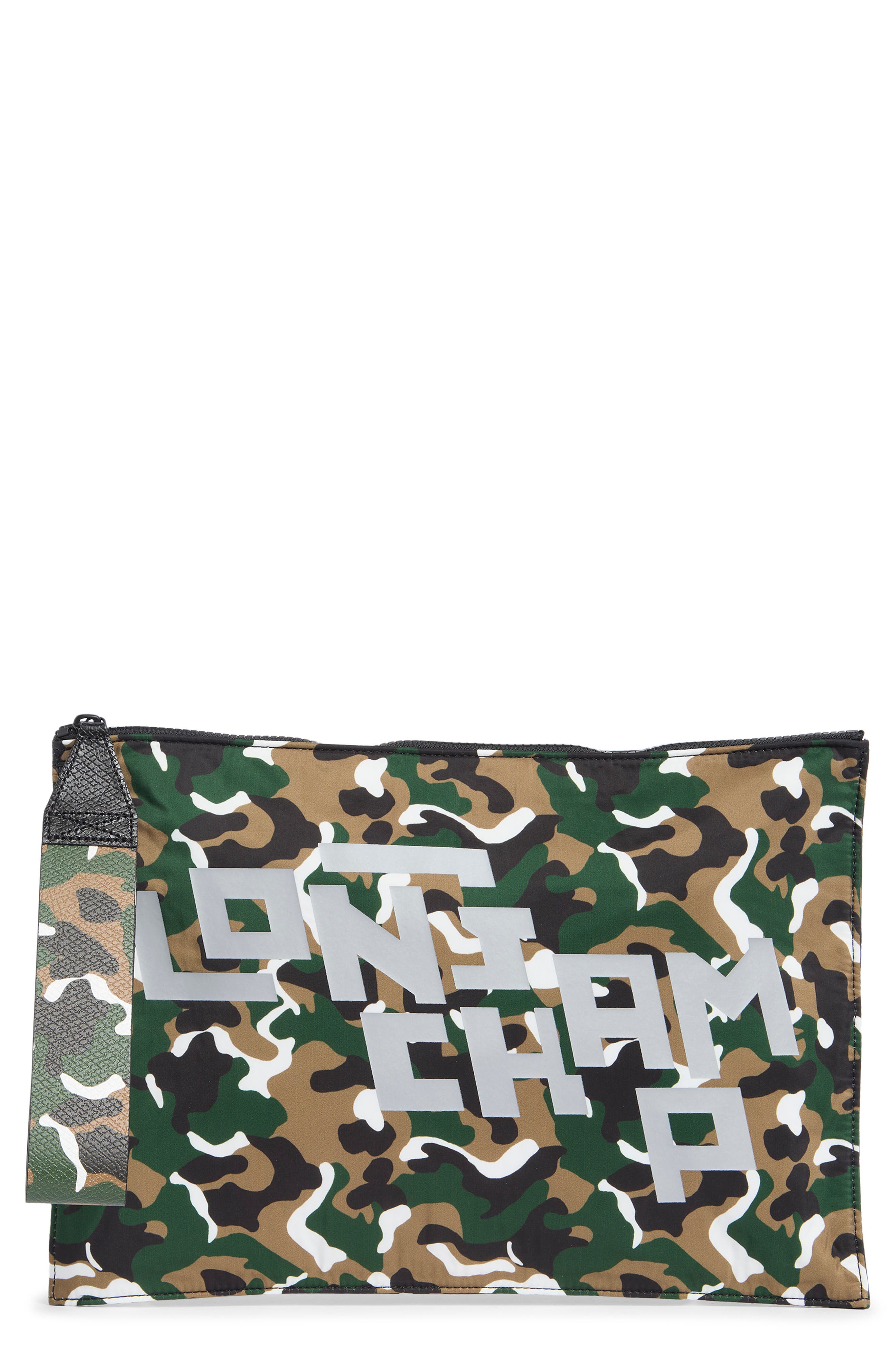 Longchamp Camo Wristlet