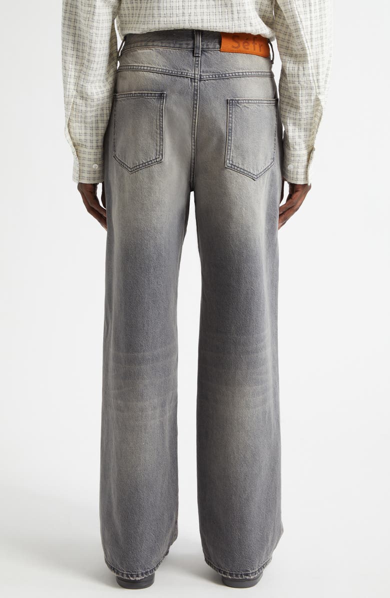 Séfr Mass Distressed Relaxed Straight Leg Jeans, Alternate, color, Dust Black Wash