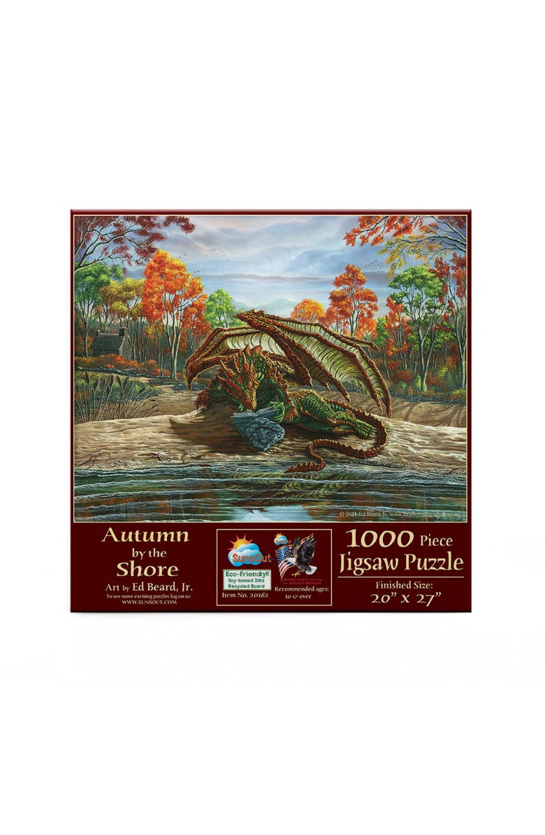 Sunsout Autumn by the Shore 1000 piece Jigsaw Puzzle for Adults, Alternate, color, Multicolor