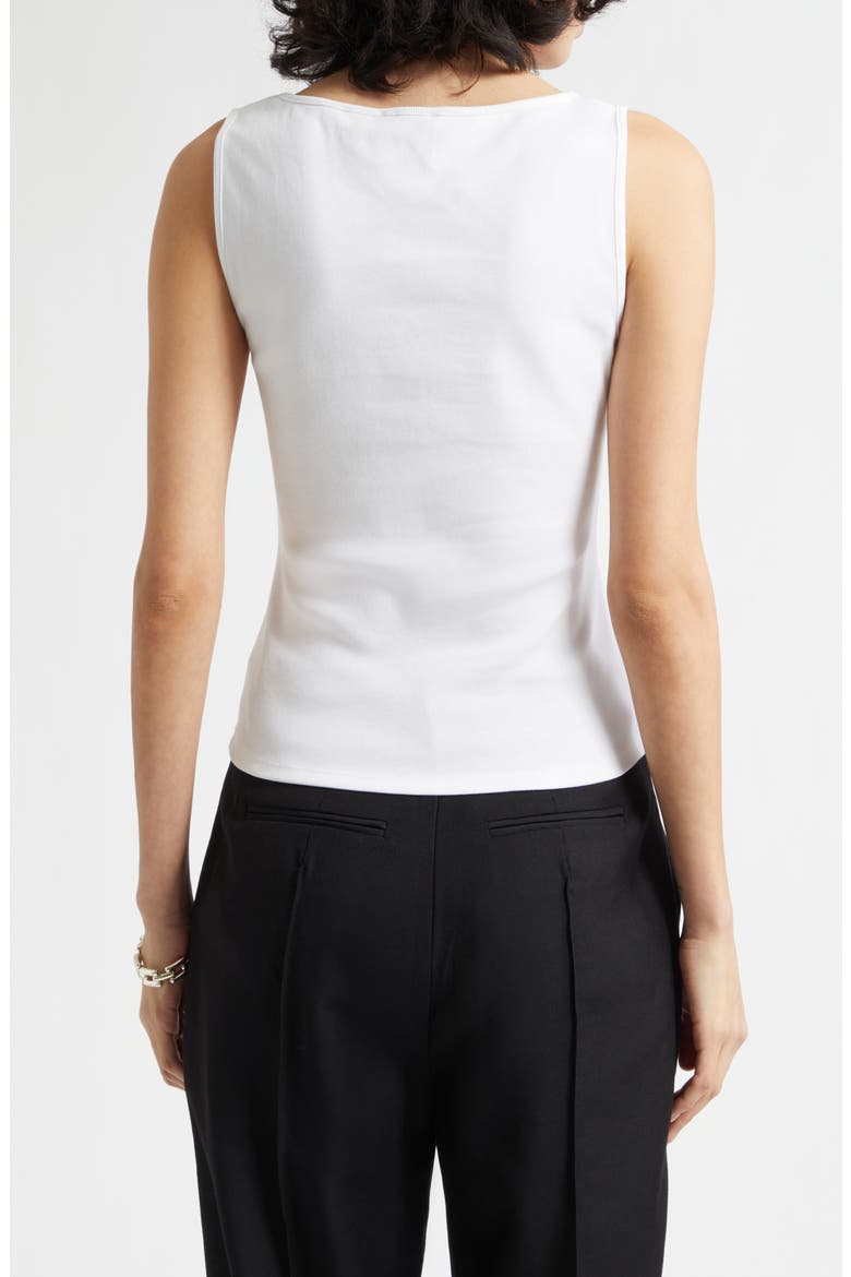 Henley Cotton Tank, Alternate, color, IVORY
