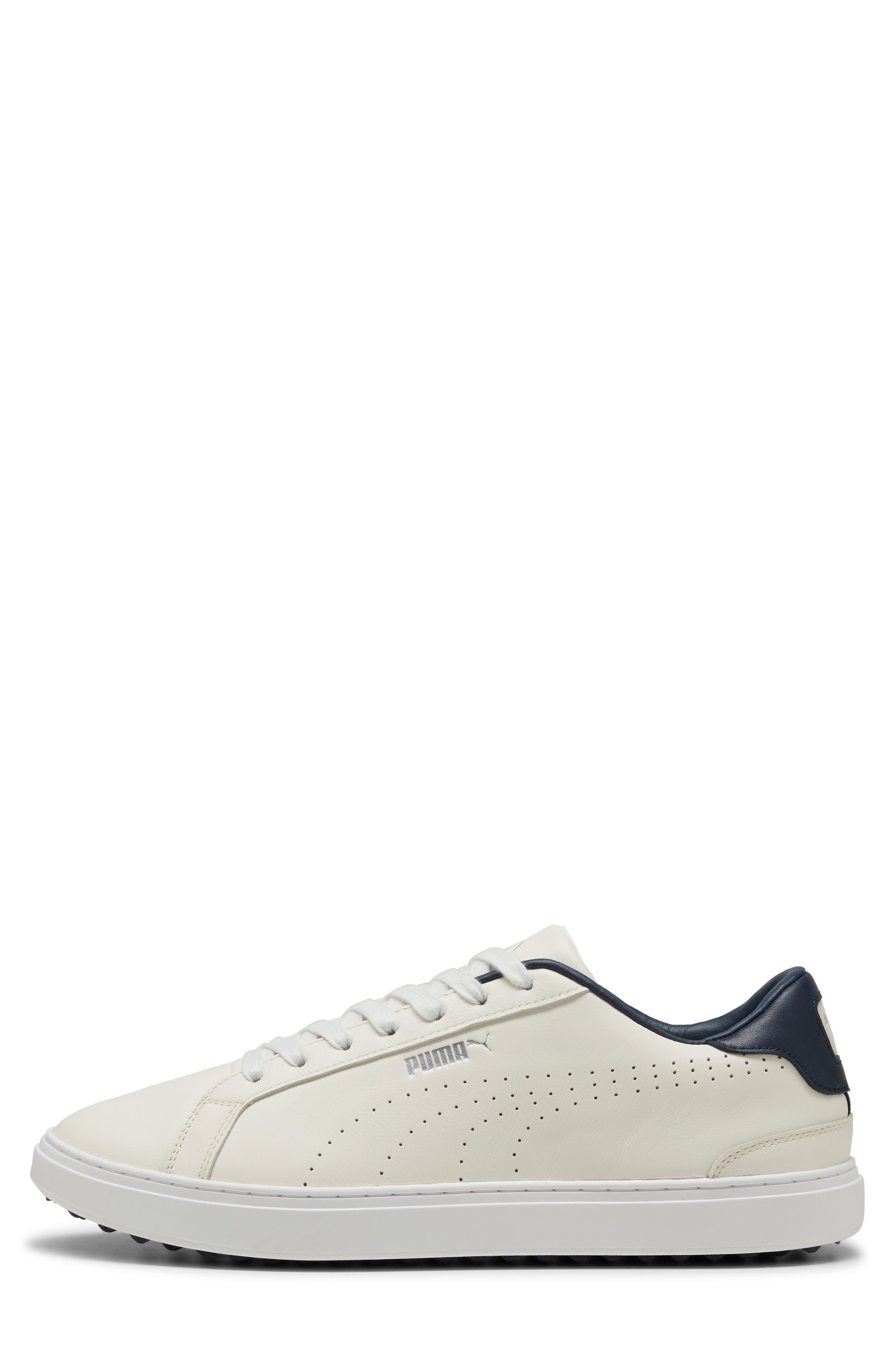 PUMA GOLF Classic G Golf Shoes, Alternate, color, Warm White-Deep Navy