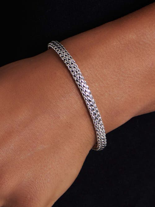 Devata Dragon Bone Oval Chain Bracelet In Metallic