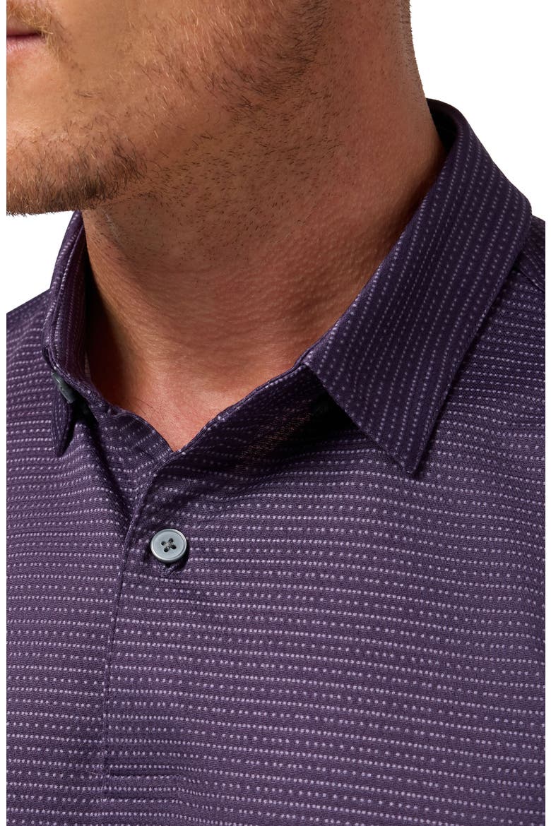 Halyard Trim Fit Performance Polo, Alternate, color, PASSION PURPLE DOT STRIPE