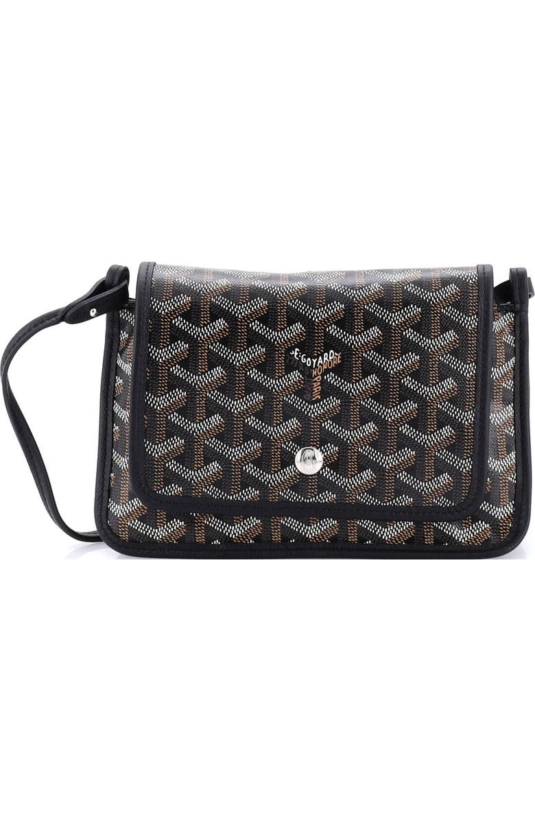 Pre-Owned Goyard Plumet Clutch Wallet Coated Canvas, Main, color, Brown