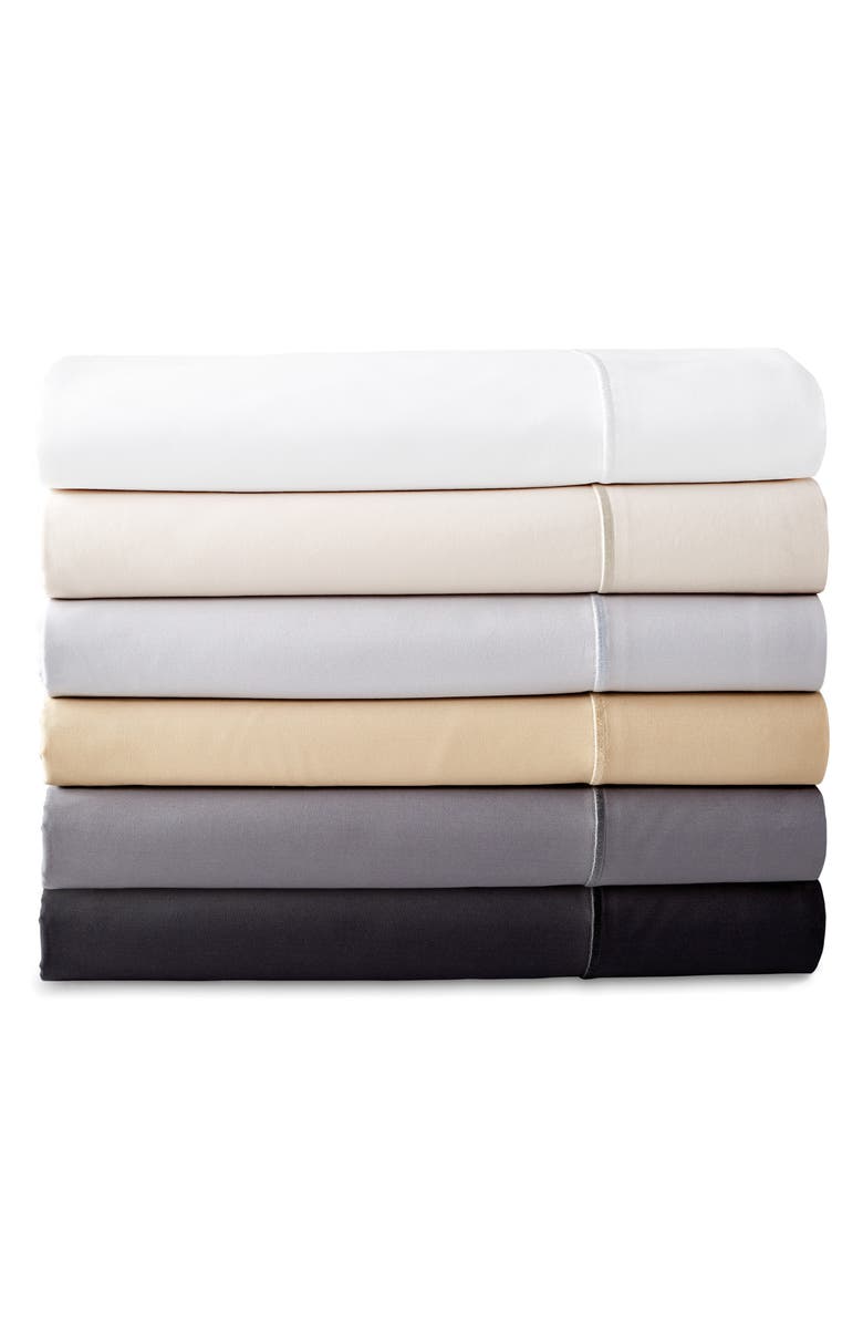 Donna Karan New York Indulgence Cotton & Silk Flat Sheet, Alternate, color, 