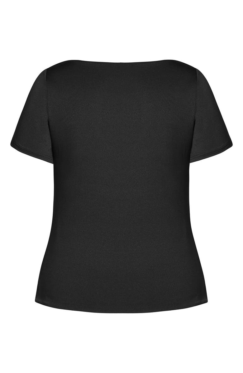 City Chic Short Sleeve Top, Alternate, color, 
