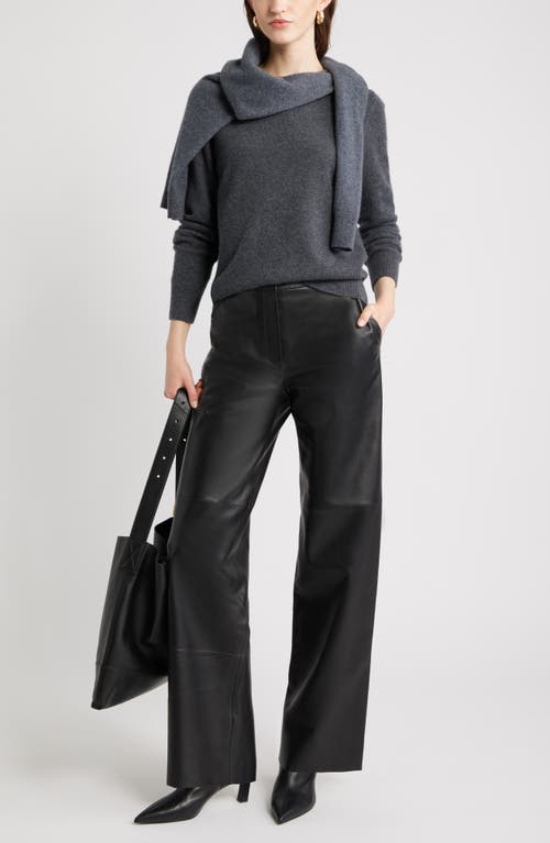 Nordstrom Cashmere Crewneck Sweater In Gray
