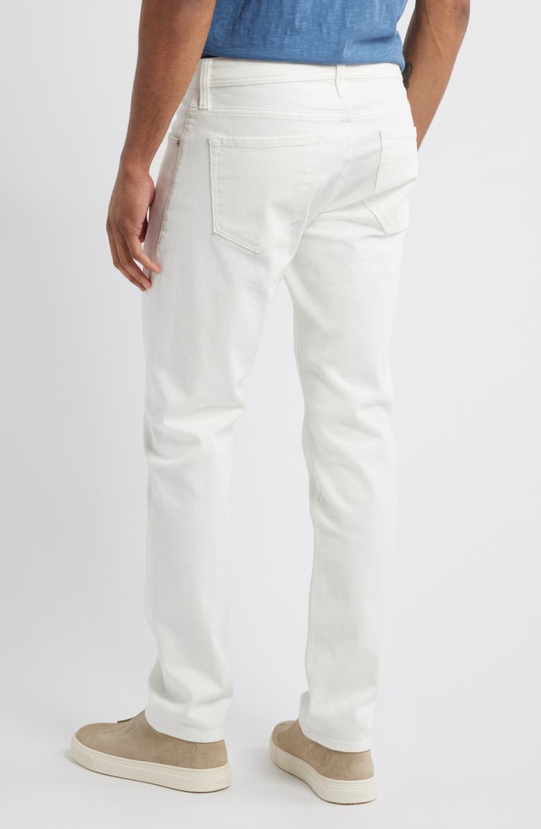 Nordstrom Slim Straight Leg Stretch Cotton Jeans, Alternate, color, Soft White