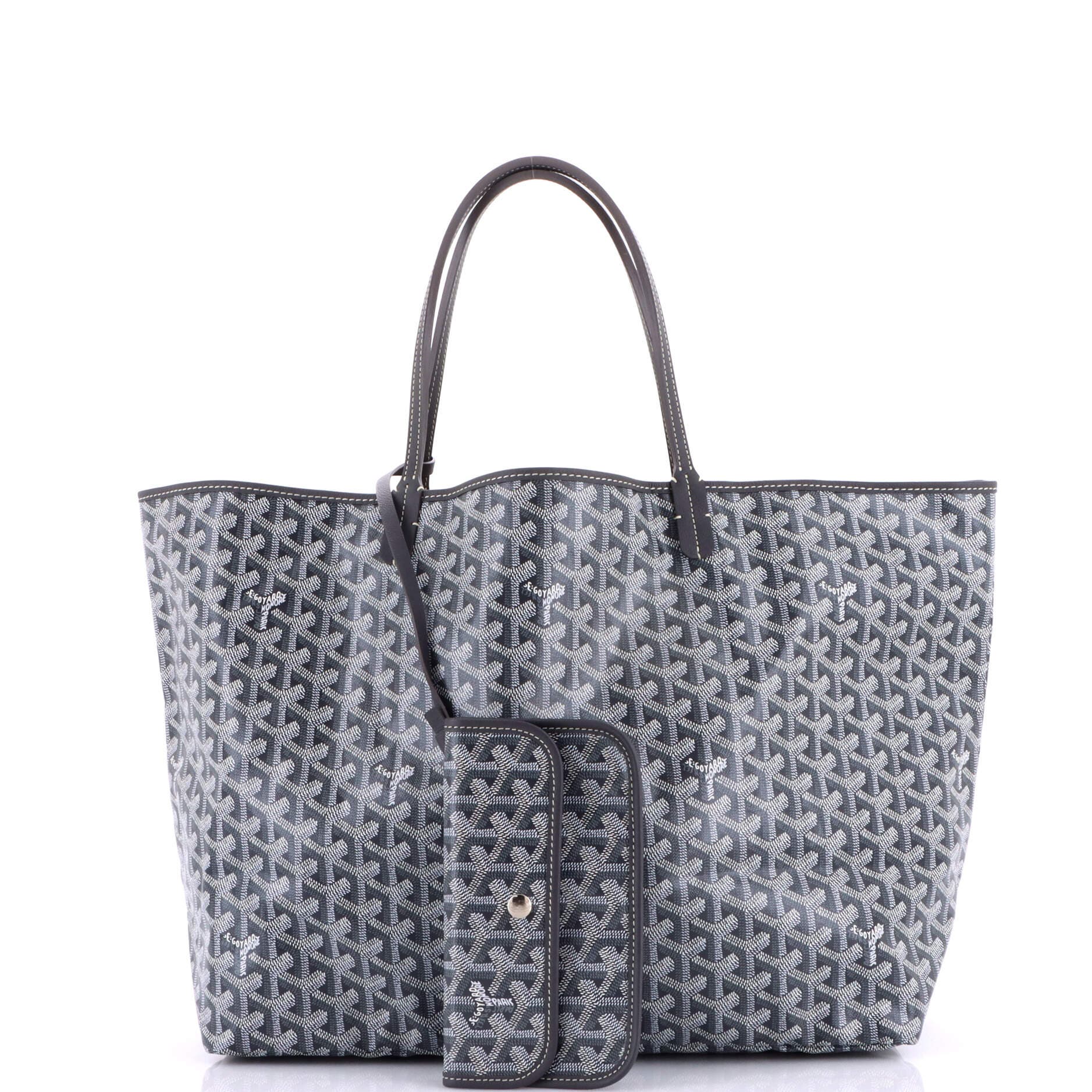 Pre-Owned Goyard Saint Louis Tote Coated Canvas GM, Alternate, color, Gray