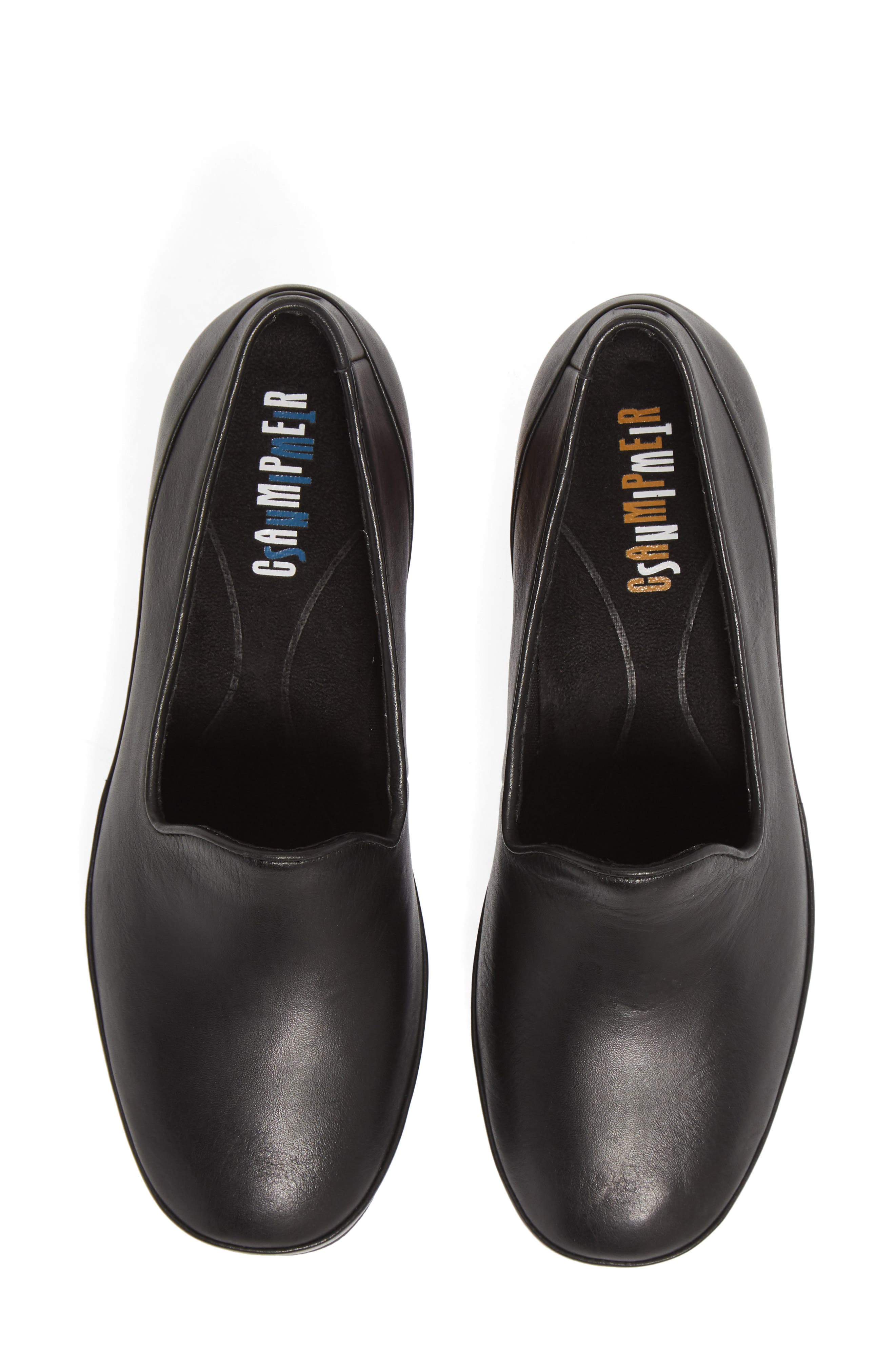 Twins Mismatched Pump, Alternate, color, BLACK LEATHER