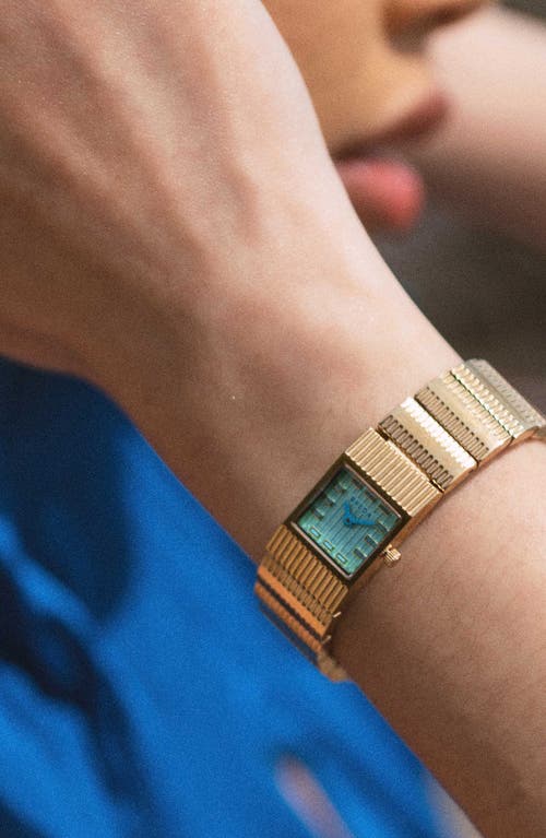 Breda Groove Metal Bracelet Watch In Turquiose, Women's At Urban Outfitters