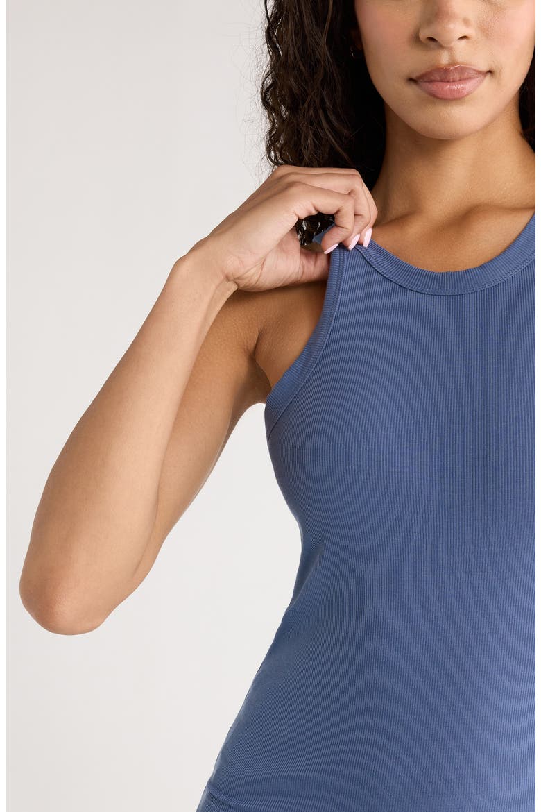 Go-To Rib Performance Tank, Alternate, color, BLUE VINTAGE