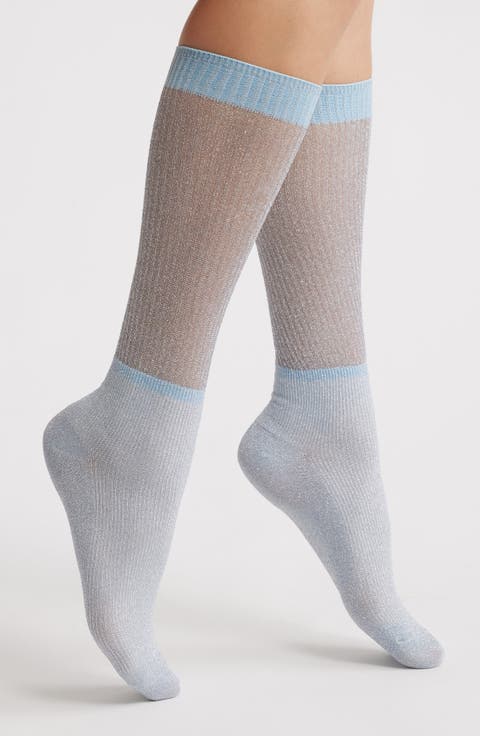Shimmery Lights Crew Socks