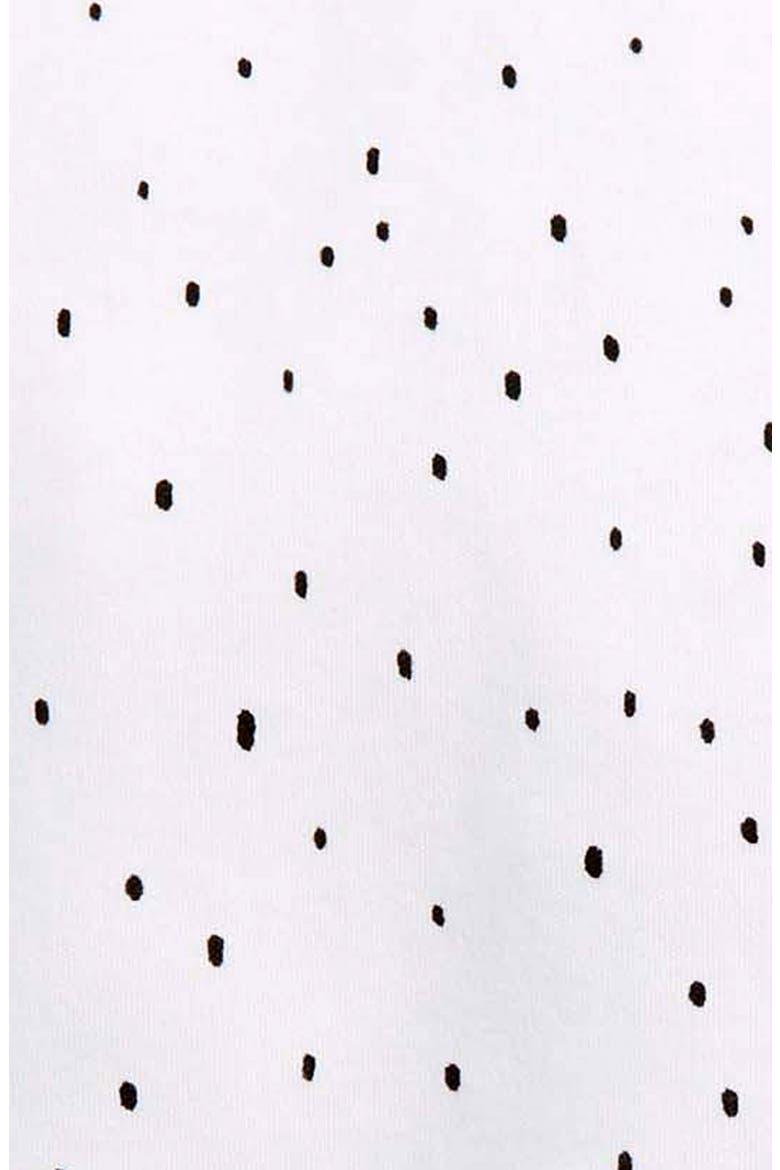 Print Cotton Footie, Alternate, color, WHITE SPECKLES