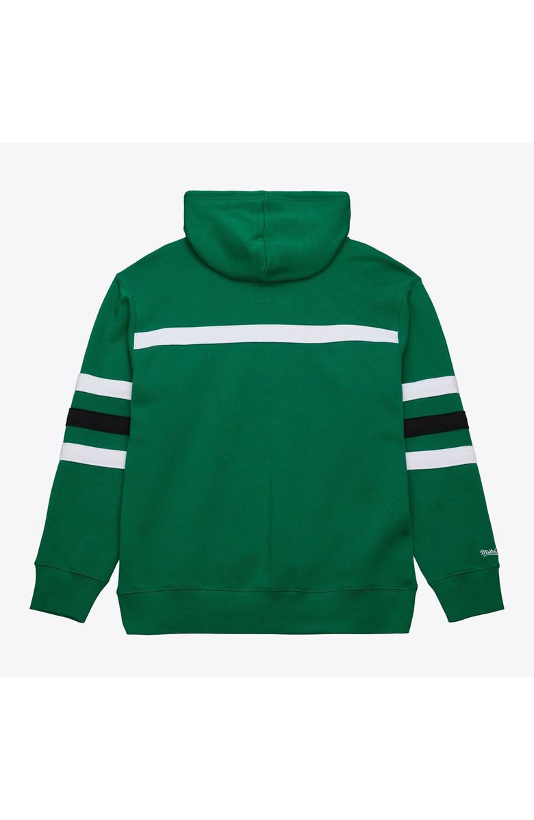 Mitchell & Ness Men's  Kelly Green Philadelphia Eagles Vintage Logo Head Coach Fleece Pullover Hoodie, Alternate, color, 