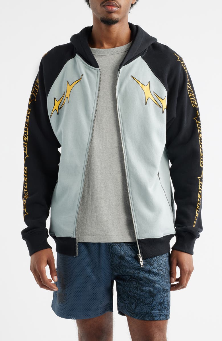 OVERTIME City Dreamerz Star Zip Hoodie, Main, color, Grey