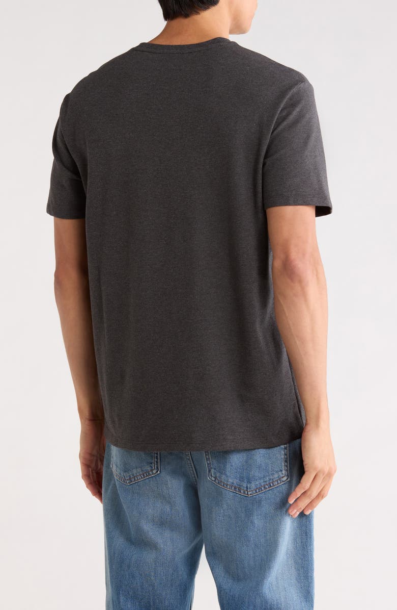 Calvin Klein Classic Fit Heathered Stretch Cotton Piqué T-Shirt, Alternate, color, Charcoal Heather