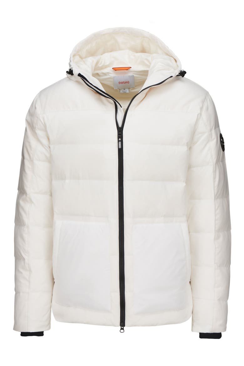 Verbier Water Repellent Puffer Jacket, Alternate, color, WHITE