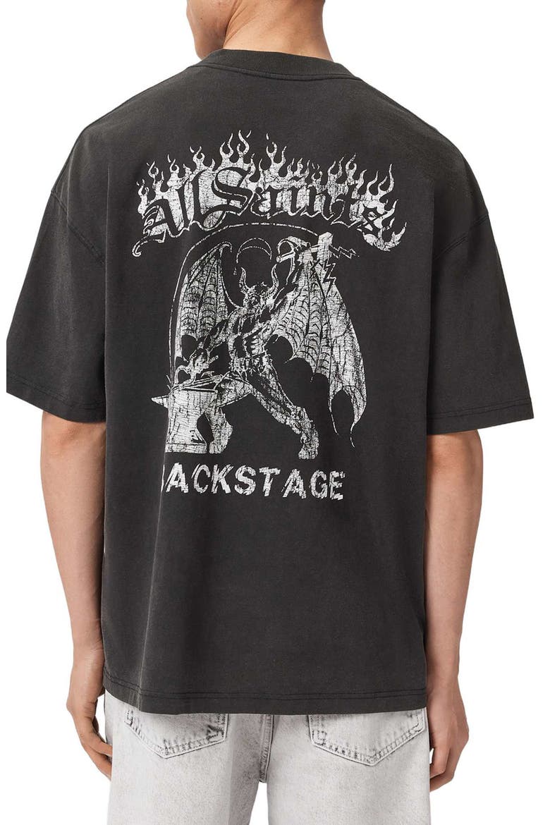 Repeat Graphic T-shirt, Alternate, color, WASHED BLACK