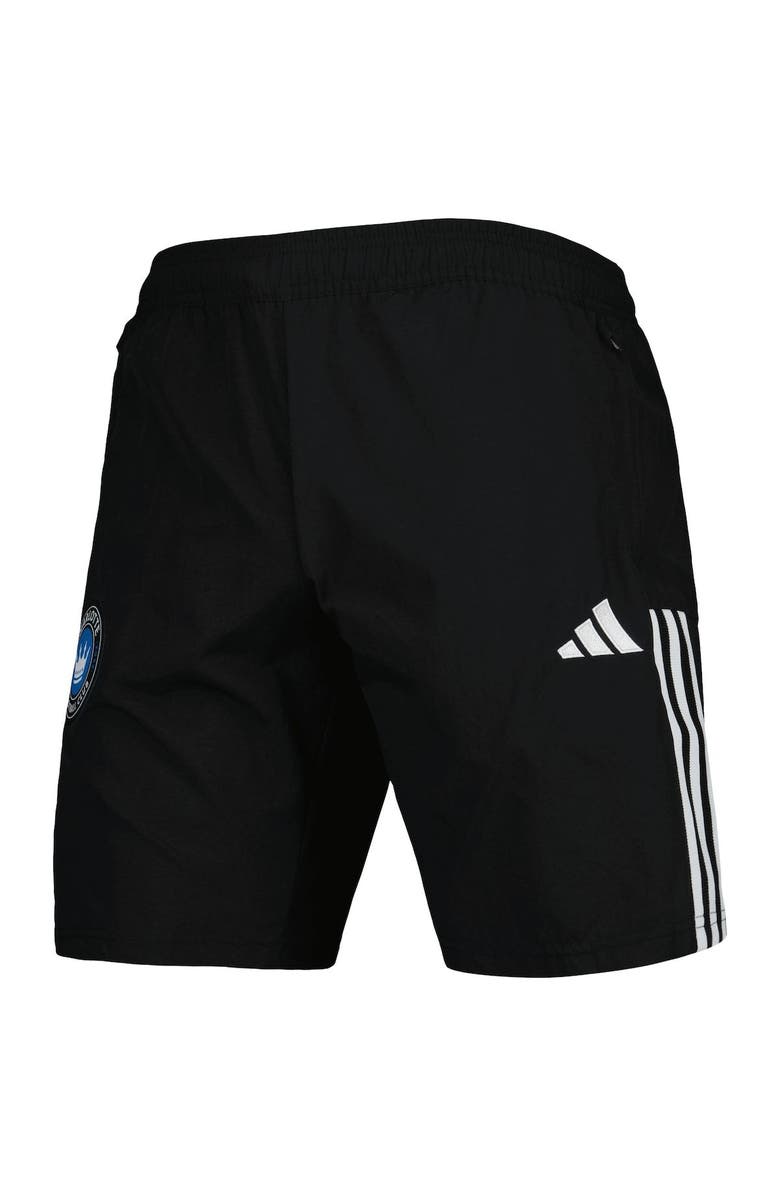 adidas Men's adidas Black Charlotte FC Downtime Shorts, Alternate, color, Black