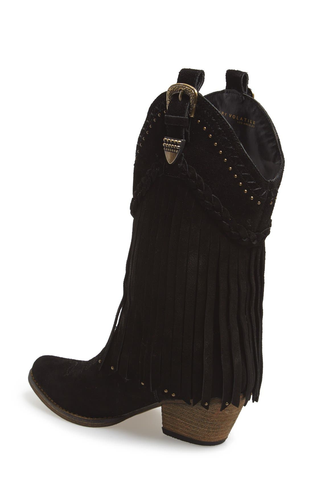 Very Volatile 'Pasa' Suede Western Boot, Alternate, color, 