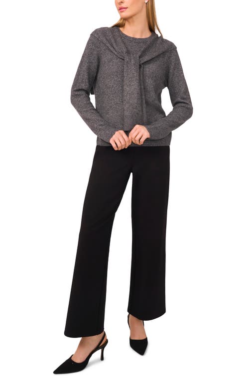 Halogenr Halogen(r) Shoulder Wrap Detail Sweater In Gray