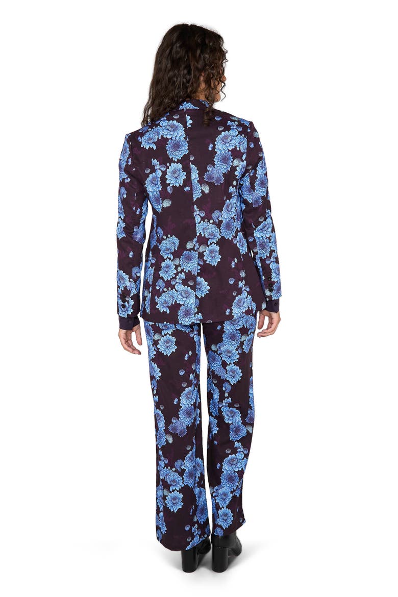 Jane Stretch Tencel Tailored Blazer, Alternate, color, Serious Floral Plum