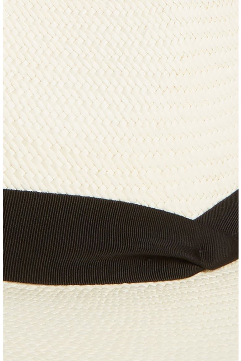 Wide Brim Panama Hat, Alternate, color, WHITE