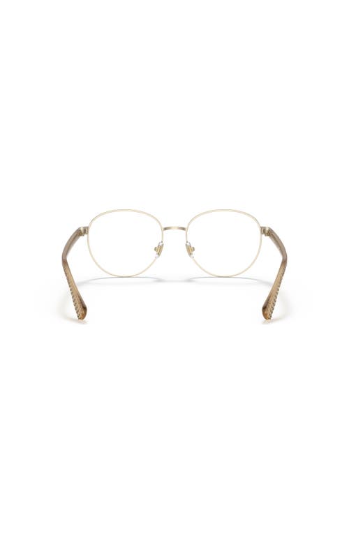 Ralph 53mm Round Optical Glasses In Gold