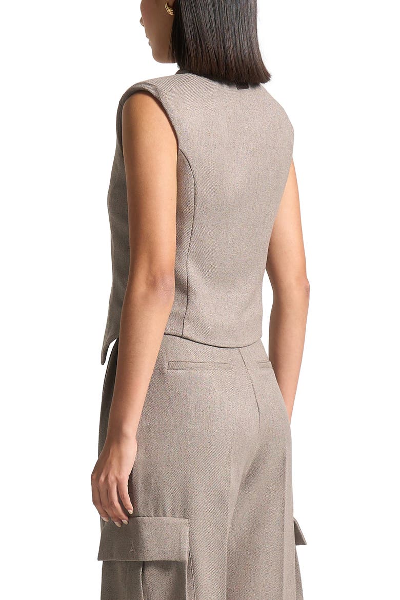 Laurence Tailored Wrap Waistcoat, Alternate, color, Taupe