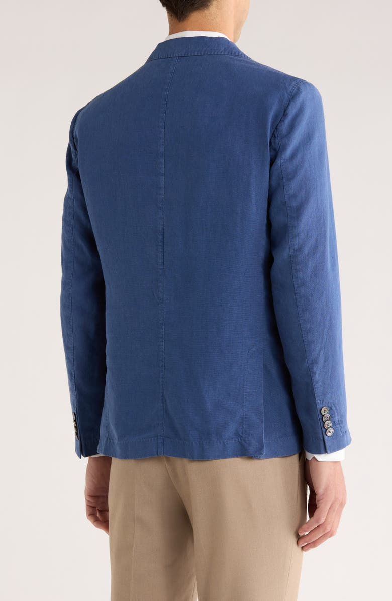 BOSS Hanry Slim Fit Linen Sport Coat, Alternate, color, Navy