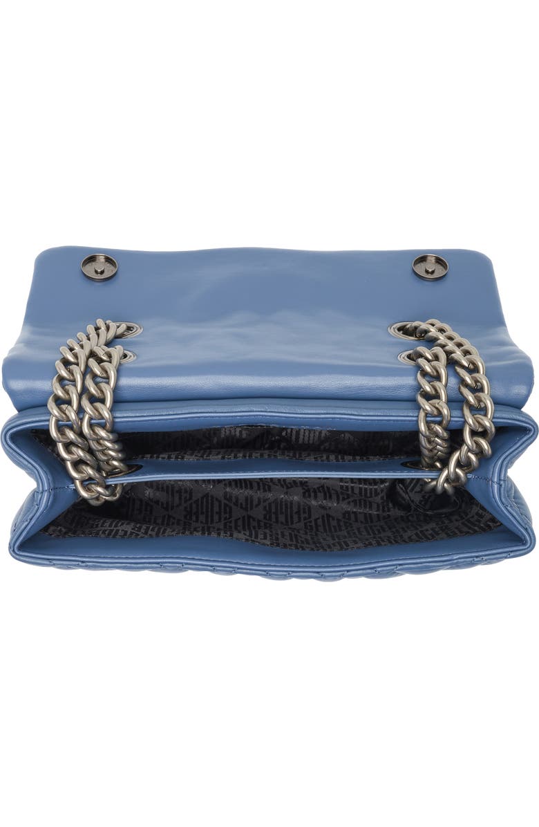 Kurt Geiger London Large Brixton Lock Leather Shoulder Bag, Alternate, color, Open Blue