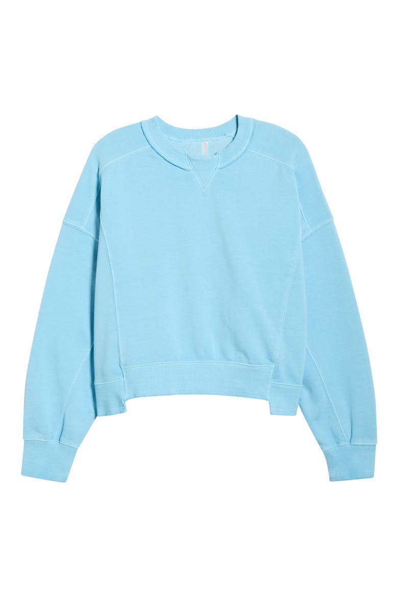 FP Movement Intercept Cotton Blend Sweatshirt, Main, color, BRIGHT BLUE