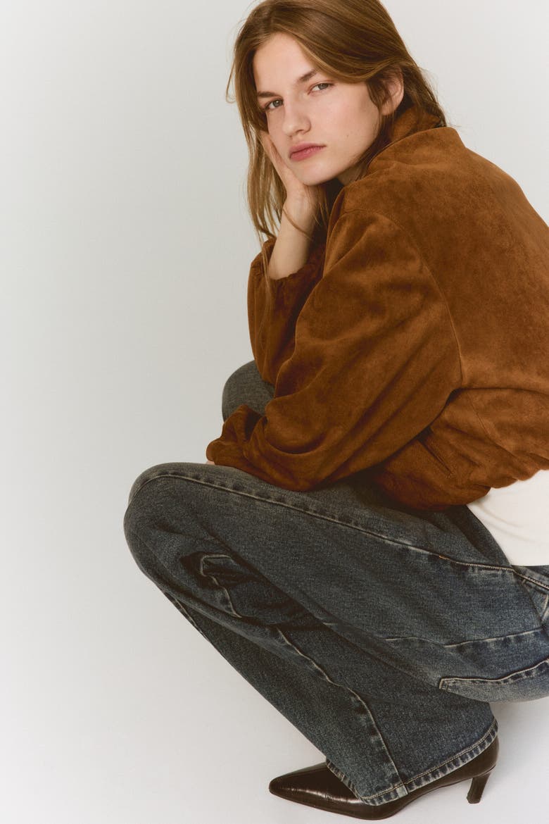 Collared Jacket, Alternate, color, Dark beige