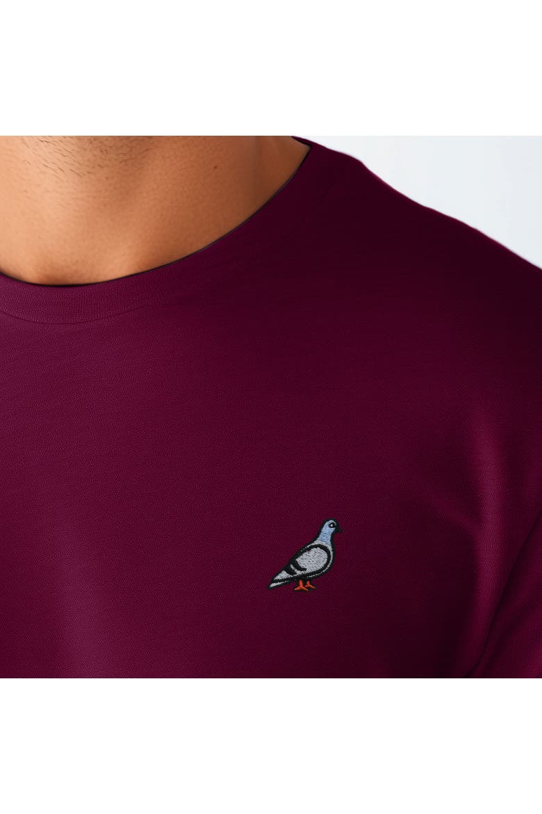 Mens Pigeon Jersey Tee, Alternate, color, Maroon