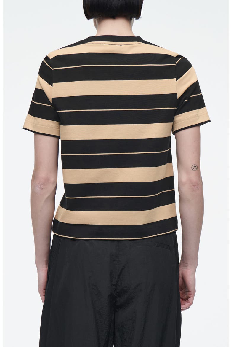 The Clean Cut Stripe Cotton T-Shirt, Alternate, color, BLUE MEDIUM DUSTY