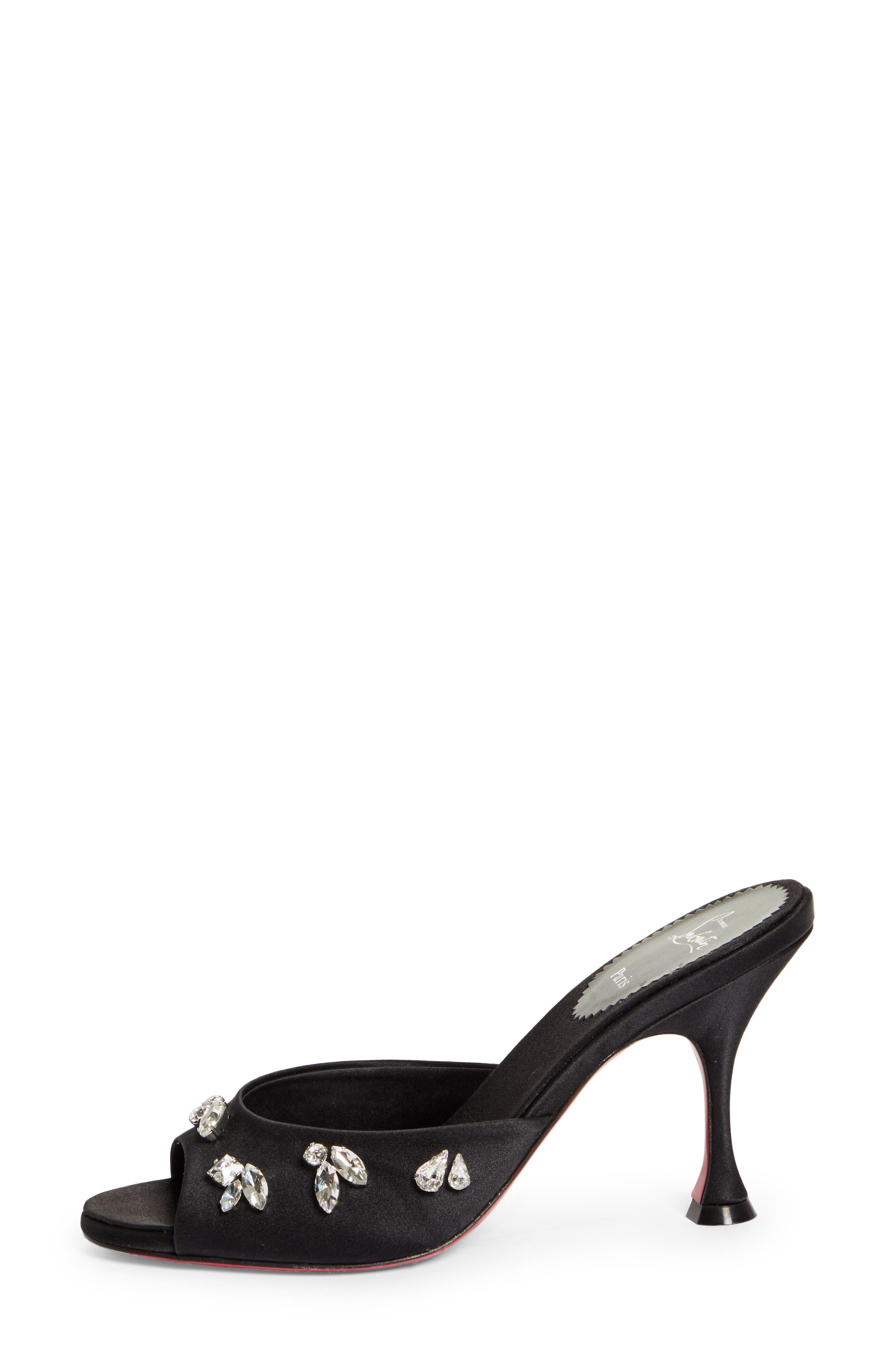 Christian Louboutin Degraqueen Peep Toe Slide Sandal, Alternate, color, 