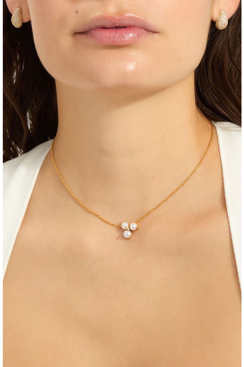 Freshwater Pearl Pendant Necklace, Alternate, color, WHITE