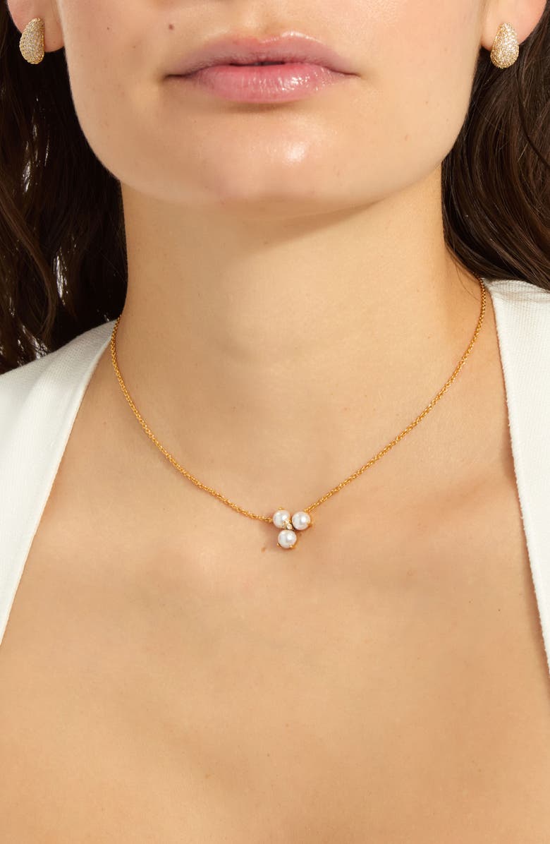 Adornia Freshwater Pearl Pendant Necklace, Alternate, color, White