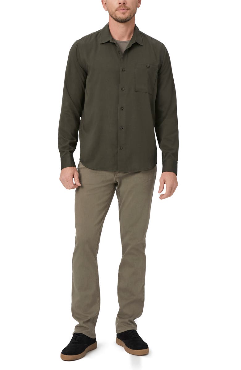 PAIGE Wardin Solid Button-Up Shirt, Alternate, color, 