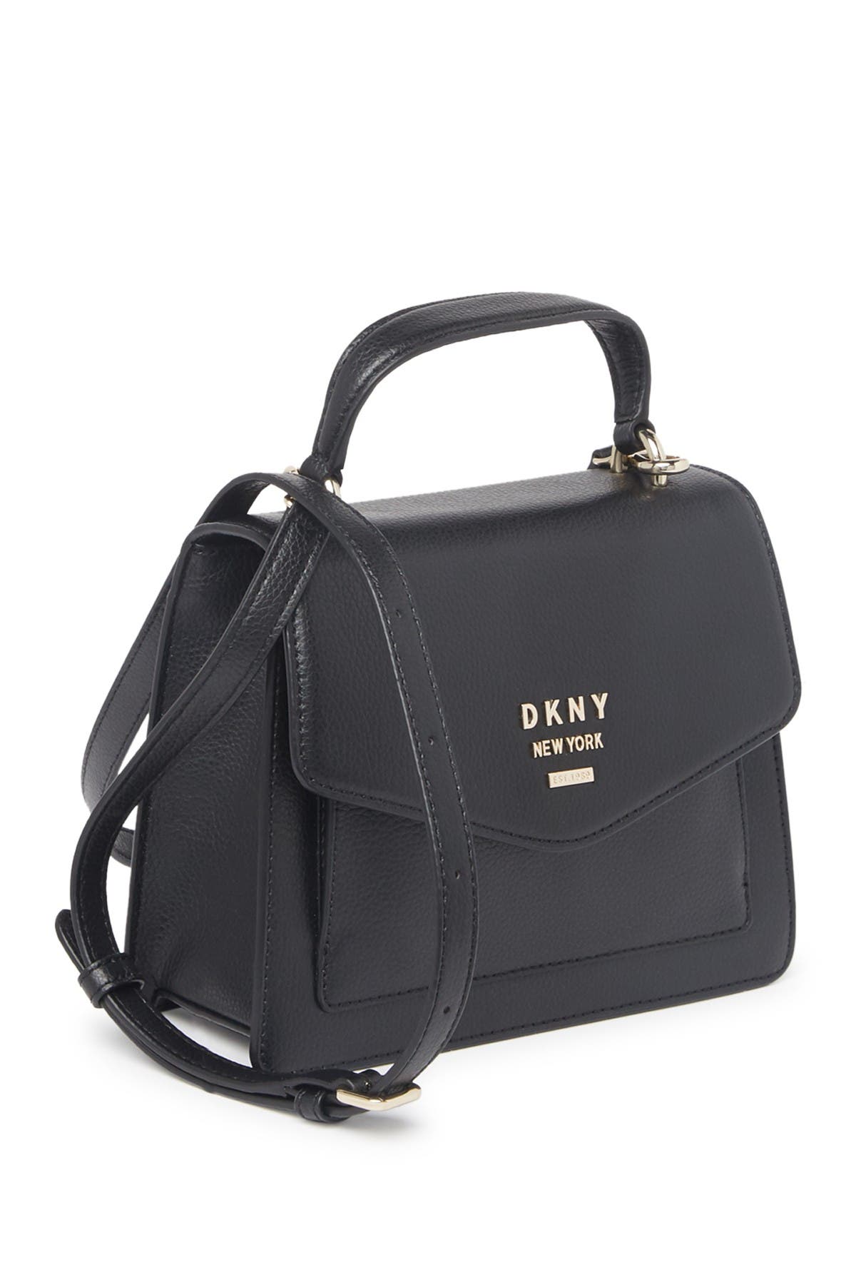 DKNY Whitney Leather Satchel Bag, Alternate, color, 