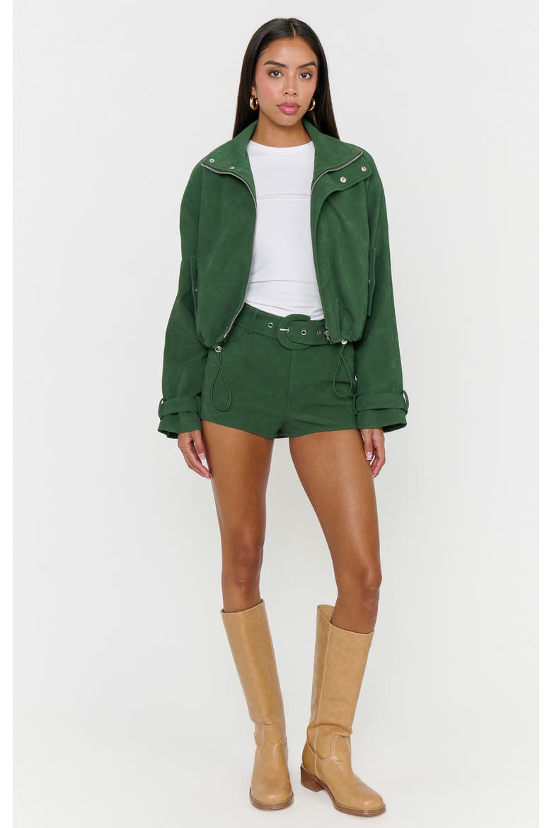 Ventura Jacket, Alternate, color, Green Faux Suede