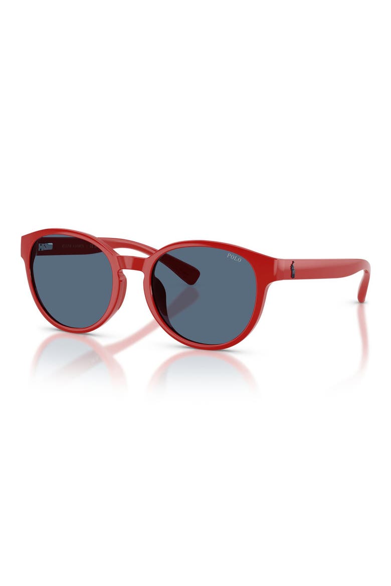 Kids' 48mm Phantos Sunglasses, Alternate, color, SHINY RED / DARK BLUE