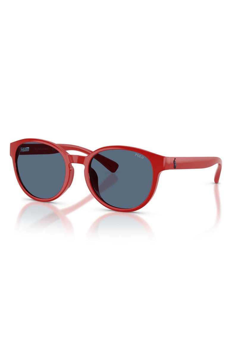 Polo Ralph Lauren Kids' 48mm Phantos Sunglasses, Alternate, color, Shiny Red / Dark Blue
