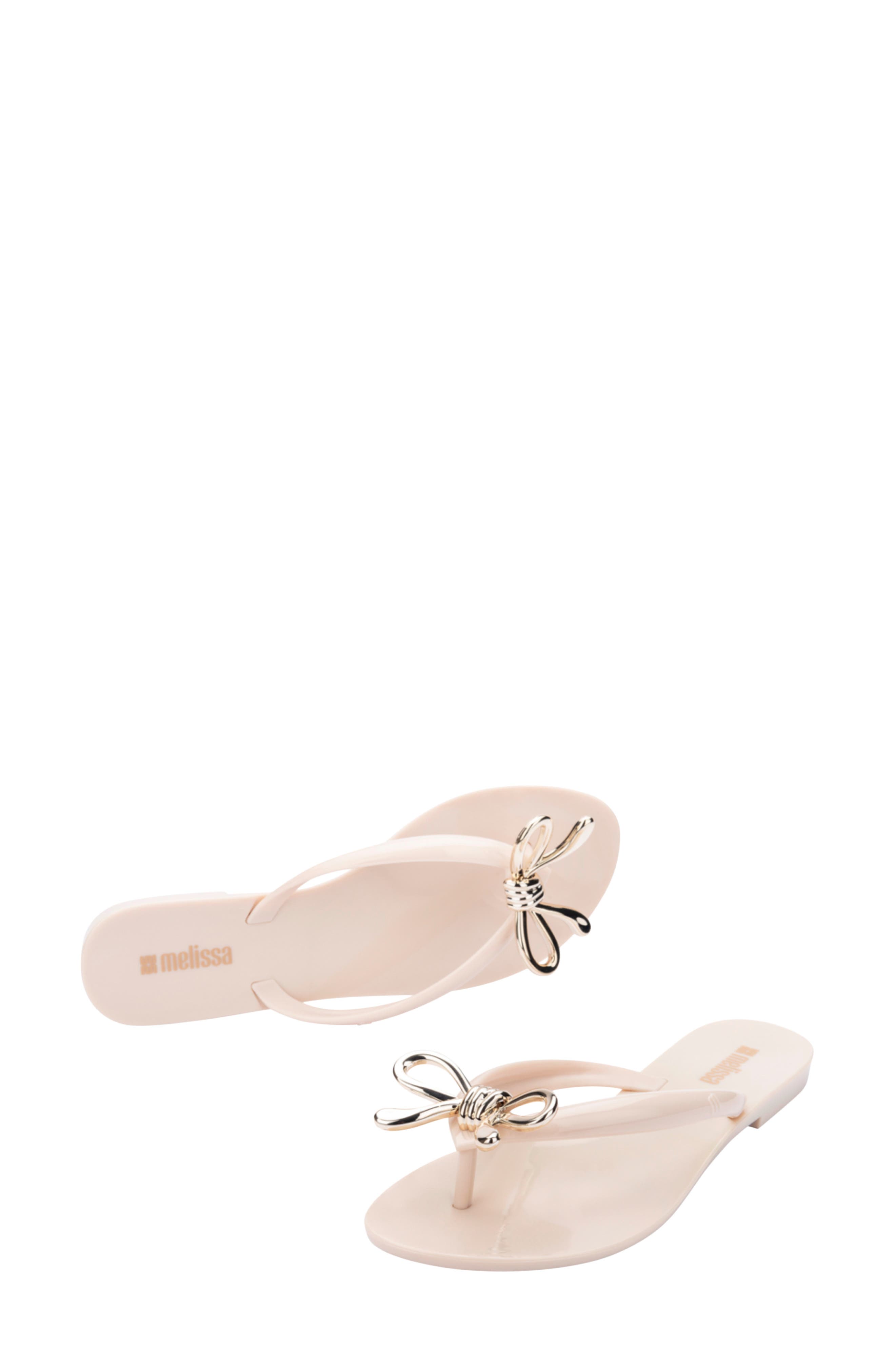 Harmonic Iris Flip Flop, Alternate, color, BEIGE/GOLD