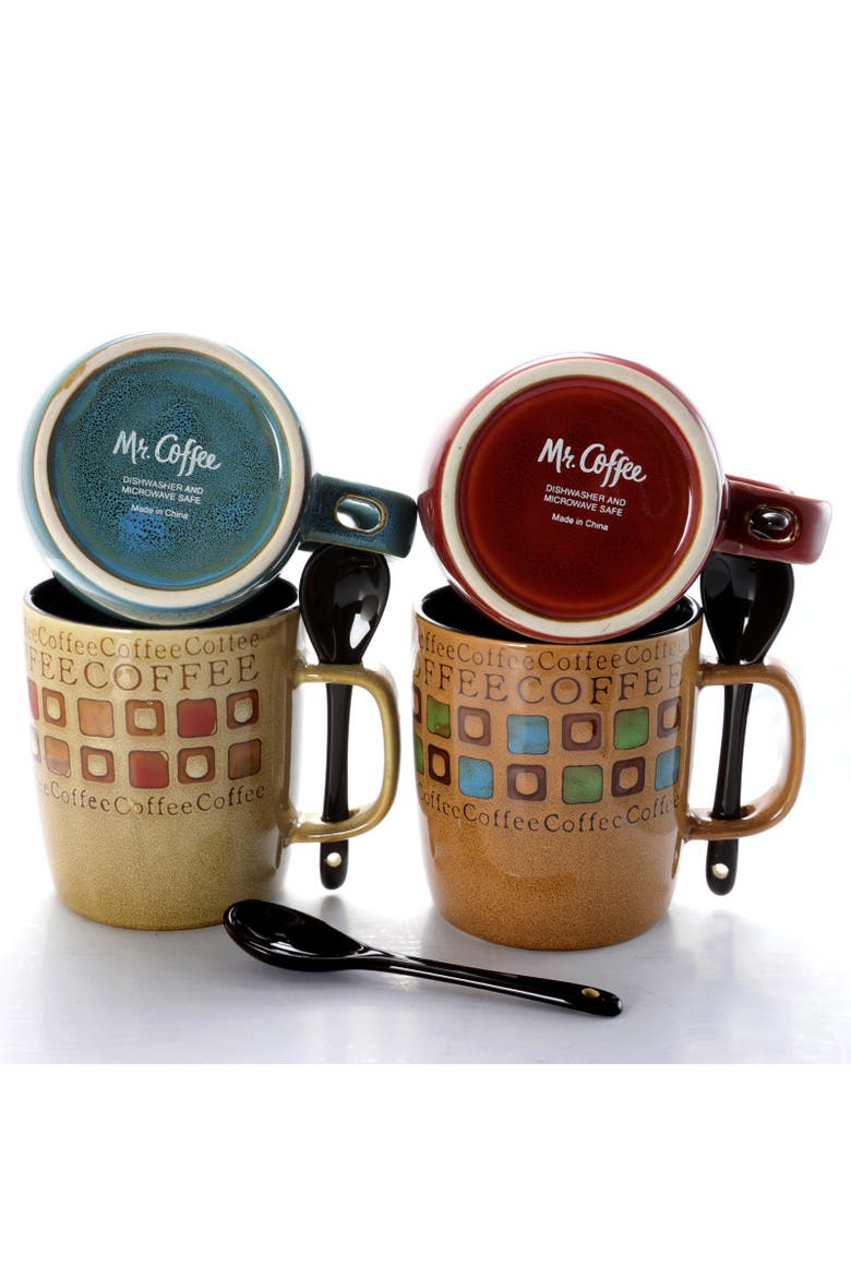 Cafe Americano 13oz Mug Set, Alternate, color, Assorted