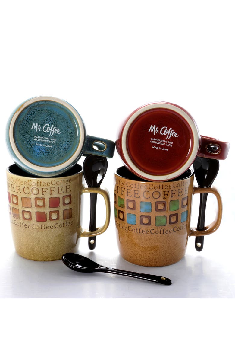Gibson Cafe Americano 13oz Mug Set, Alternate, color, Assorted