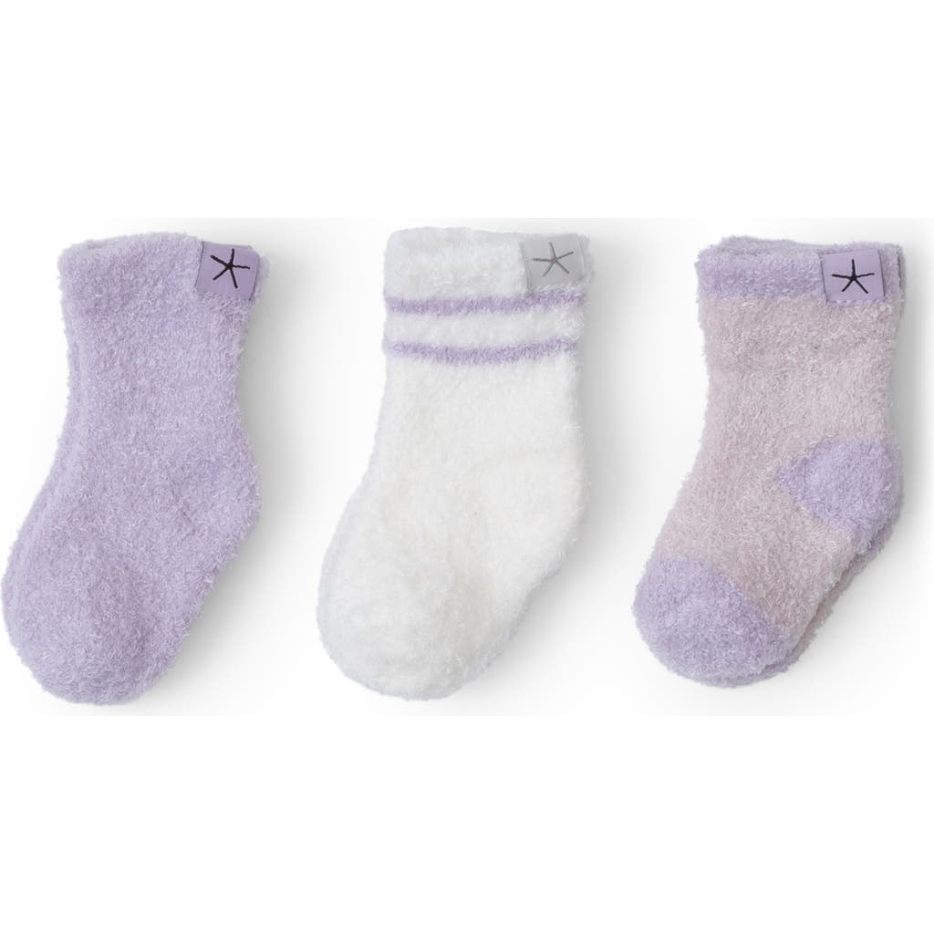 Barefoot Dreams Cozychic Lite® 3-pack Sock Set In Lilac Multi