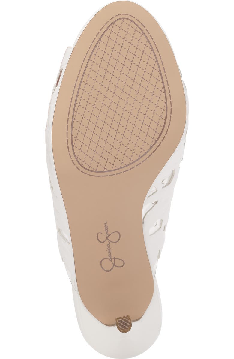 Jessica Simpson Justera Slide Sandal, Alternate, color, White Patent