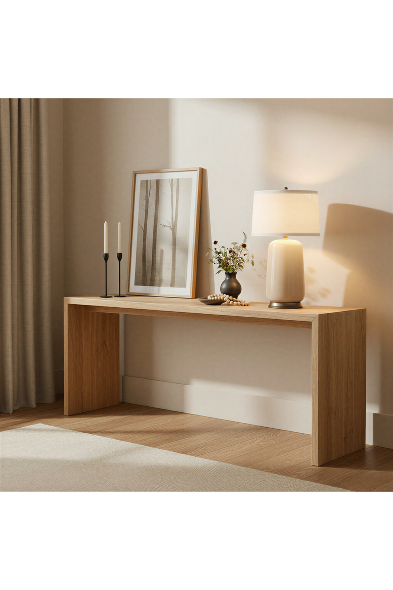 Ivory Glass Table Lamp with Linen Shade and Metal Base, Alternate, color, Ivory
